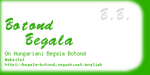 botond begala business card